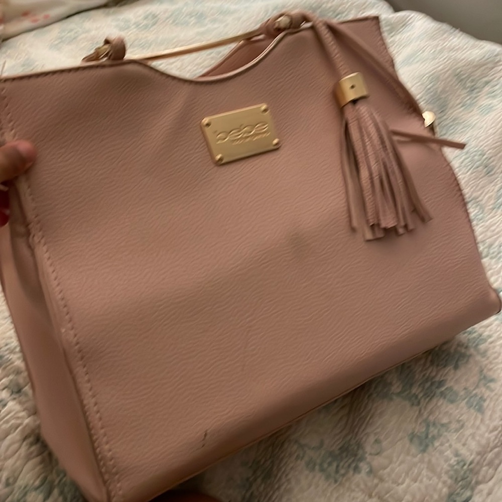 Pink and gold Bebe bag good material